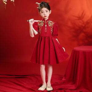 ชุดเจ้าหญิงสีแดง เสื้อผ้าเด็กผู้หญิง ชุดเจ้าหญิง ชุดการแสดง เสื้อผ้าเด็ก ชุดเจ้าหญิง ชุดราตรี ชุดเด็กผู้หญิง