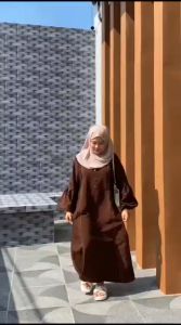 SAFIYA ABAYA TURKEY MUSLIM  JETBLACK / GAMIS ABAYA TERBARU 2024 BENANG TIMBUL Pakaian Muslim Stylish Desain Abaya Modern - Lazada