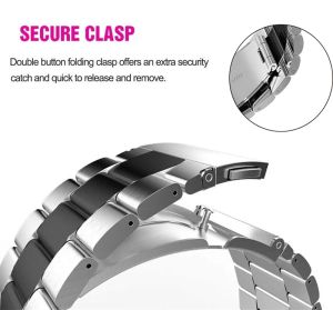jansin | Watch Band For Xiaomi MiBand 10 Pro/9 Pro/8 Pro Correa Stainless Steel Band Sports Strap For Redmi Watch 6 5 4 Metal Bracelet