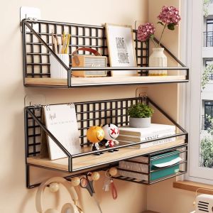 Wall Mounted Non-drill Storage Shelf