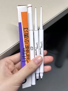 ลิปสติกอายาท์ดับเบิลเอดจ์แบบไม่ซีดจางและทนทานต่อการเปียก ด้ามจับแบบคมชัด ปากกาเขียนขอบตา เครื่องมือแต่งหน้า ผลิตภัณฑ์จากจีนแผ่นดินใหญ่