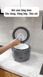 Nồi Cơm Điện Lebenlang LBL0581 Lòng nồi Inox 304 Dung tích 1.2L Giữ Nhiệt 4h Tặng Xửng Hấp Công Suất 350W