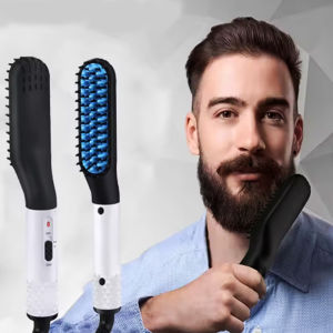 Máy Làm Thẳng Râu Điện Cầm Tay Cho Nam Lược Chải Thẳng Tóc Chuyên Nghiệp Sử Dụng Nhanh Chóng Có Chức Năng Làm Nóng Dùng Được Cho Tóc Khô Và Tóc Ướt 120-210V ° C