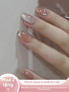 MONLEYTA | Wearable Nail Art Stickers 2025 New Autumn Winter Short Handmade Finished Products Medium Long Fashion Sensation Nail Tips