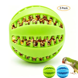 3Pcs Parrot Feeder Chew Toy Balls Bird Foraging Interactive Toys Suitable for Small Animals All Birds Parakeet Lovebirds Hamster
