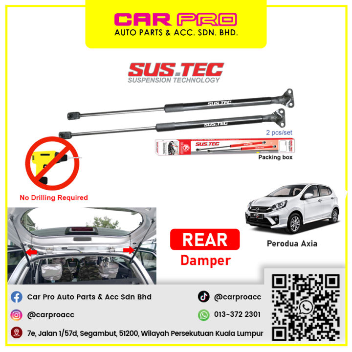 Perodua Axia REAR BOOT Damper Gas Spring Lifter Lazada