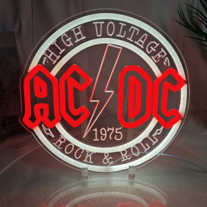 1 AC/DC rock music 1975 neon sign suitable for home bars taverns entertainment rooms game rooms and garage walls
