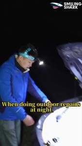 SMILING SHARK | Smiling Shark Led Headlamp M77 Super Bright Headlight 3 Modes Zoomable Type C Rechargeable  For Camping Hiking Fishing Td1127