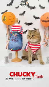 POMAPOO -  Baju Kucing dan Baju Anjing Chucky Tank