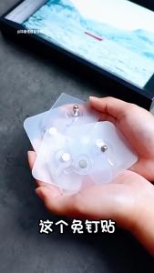 [Little B House] Punch-Free Wall Hook Non-Marking Wall Screw Sticker Photo Frame Hooks 无痕相框挂钩 Penyangkut Dinding - SO71