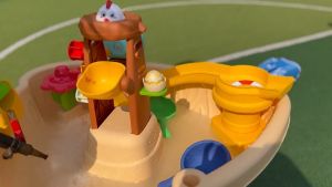 Spill & Splash Seaway Water Table | Kids Dual-Level Water Play Table with Umbrella