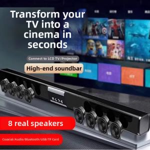 8 Speakers 9D Surround Large Power TV Soundbar Bluetooth Wireless