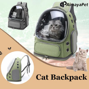 AIMAYAPET Transparent Pet Cat Carrier Bag Outdoor Travel Backpack for Cat Small Breathable Cat Carrying Bag Pet Supplies