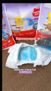 Midday Bear Sea Popok Perekat dan Celana Bayi Pull-Up Pants Sekali Pakai Daya Serap Extra Night Pants - All Size NB/SMLXLXXL - 1 Pack