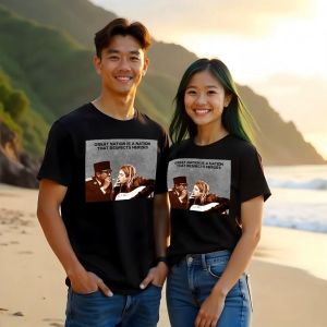 Baju Kaos Atasan SOEKARNO KURT Kaos Distro Bahan 24s tebal