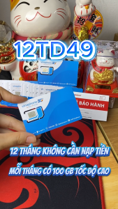 Sim 5G Vinaphone D500 - 12TD49 - FHAPPY  - U1500 - 14BIG50Y - 12D159V - SODA Data Dùng mạng Thả ga  Lướt Mạng Trọn Gói 1 Năm Không Cần Nạp Tiền . FREESHIP - CHƯA KÍCH HOẠT.
