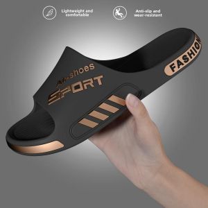 MONLEYTA | Anti-Odor Mens Slippers Extra Large Size Outdoor Wearable Slip-Resistant Bathing Special Edition Summer Themed Home Shower