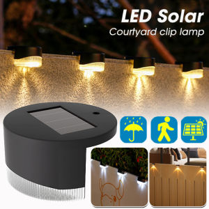 โคมไฟติดผนังพลังงานแสงอาทิตย์กันน้ำสีขาว/อบอุ่นกลางแจ้ง IP65โคมไฟติดผนังพลังงานแสงอาทิตย์ใหม่ไฟติดผนังสำหรับตกแต่งสวนและสวน