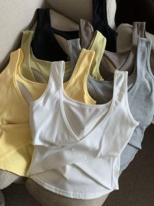 Spicy Girl Large Size Vest Womens Outerwear Summer Bra Integrated Chest Pad Inner Match Trendy Top Sleeveless Tank Top