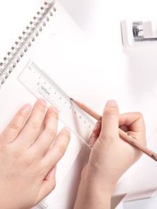 High Precision Acrylic Ruler with Wave for Measuring And Drawing 15/18/20/30cm Transparent Student Business Supplies