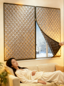FUYU |Soundproof Light-Blocking Windproof Insulating Curtain
