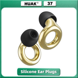 HUAK High-Fidelity Ear Plugs - 8 Ear Tips in XS/S/M/L - Reusable Concerts & Festivals Live Events Musicians DJs