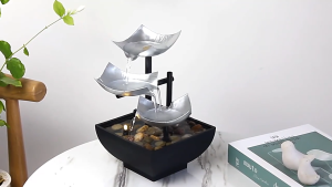 Tabletop Fountain Ornaments humidifier Home Gardening Decoration Rockery Water Fountain Crafts Gifts Desktop Decoration Creative Decorations Christmas gifts