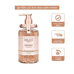 [ CHÍNH HÃNG+ TẶNG BÔNG TẮM XỊN ] Sữa tắm weilaiya 450ml. Sữa tắm trắng da dưỡng ẩm tủy mật cánh Hoa Hồng Weilaiya Damask. Sữa tắm dưỡng trắng da toàn thân giảm mụn lưng trắng hồng mịn màng 3 tầng hương lưu hương thơm lâu.