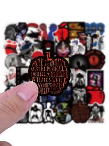 Death Note Anime Stickers 50 Pcs Decorative Waterproof Shock Role for Laptop Motorcycle Notebook Journal Dark Style Cartoon