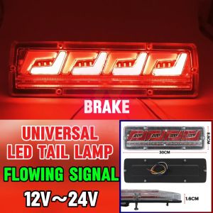 Universal 12V~24V Rear Tail Lamp LED Light Lampu Belakang Waterproof Scania Hicom Nissan  Lorry Truck Lori Trailer 30CM