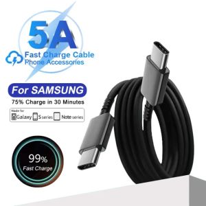 TIKA Cable 5A Super Fast Charging PD 3.0 Fast Charger 1.8M USB-C Type-C for Note 20 10 10+ S20 Plus S21 S22 S23 S24 S25 Ultra A91 A90 A81 A80 Charge