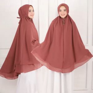 BISA COD Hijab Syari Non Pet Tali Kode SAIDA Bahan Ceruty Babydoll Premium By Ory Aje Zas Collection