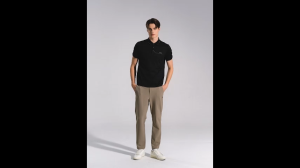 FILA CORE LIFESTYLE WHITE LINE THE GALLERIA VITTORIO EMANUELE II Men Polo T-shirt (Black / Green)