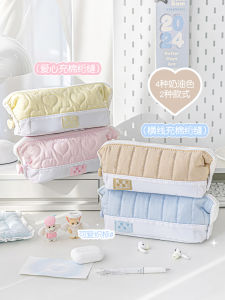 RosyPosy Soft Cotton Pen Bag 3.0 Large Capacity Student Stationery Bag Winter New Style Simple Design Reusable Toy for Kids