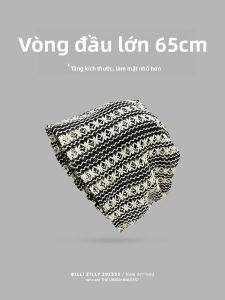 BILLI ZILLY | Mũ trùm đầu dệt bằng tay mùa hè mỏng kiểu dáng cổ điển cho nữ Mũ trùm đầu lưới nhỏ thời trang đa năng giúp khuôn mặt nhỏ hơn Mũ mùa thu