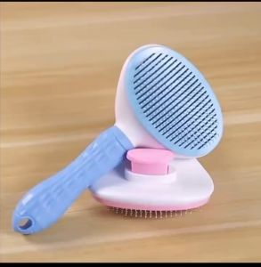 (YiGo) Pet Cat Comb Clean Floating Hair Needle Comb One-Click Hair Removal Pet Grooming Tool Pet Comb