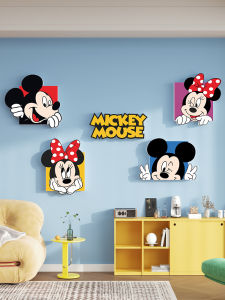 Cartoon Donald Duck Wall Stickers Childrens Room Decorations Bedroom Window Background Decals Adorable PVC Waterproof Wall Mural