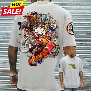 Bandai | Dragon Ball Son Goku Saiyan Vintage Harajuku Men New Summer Oversized T-Shirt Loose Women Streetwear Casual Short Sleeve Tee Top