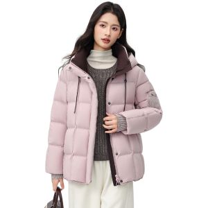 Womens Mid-length Padded Quilted Warm Jacket Down Coat