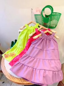 Váy bé gái váy maxi cổ yếm cho bé gái 10-30kg