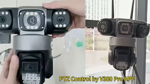 Three lens CCTV V380 Pro CCTV Camera For House 4G/WiFi IP Camera Home Wireless outdoor Waterproof CCTV Camera