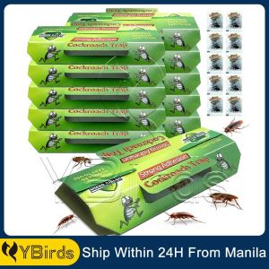 10 Pack Physical Capture Cockroach Killer Trap: Effective Roach Killing Trap for Home Infestation Non-Toxic Safety to Child & Pet Easy-to-Use Cockroach Glue Traps for Anti-ipis