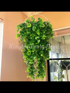 Greenery Eucalyptus Artificial Rattan Wall Camellia Rattan Ivy Green Plants Fake Hanging Plant Vines Home Wedding Decor