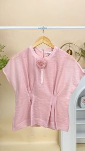 Áo kiểu trung niên thiết kế dịu dàng nữ tính với chất liệu Tơ Nhật thoáng mát AN4L0631 Thương hiệu Thiều Hoa