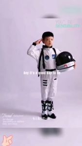 [Local fast delivery] Childrens astronaut performance costume space suit astronaut role play space suit