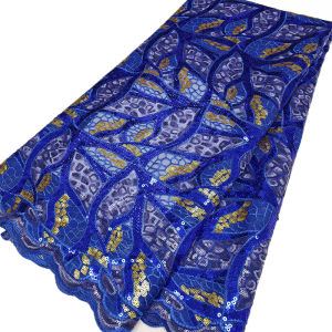 African Lace Fabric High Quality Nigerian Party Dress Luxury Multicolor Sequins Embroidery French Tulle Lace Fabric