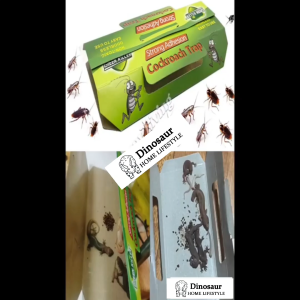 【1 Box = 10Pcs】Lizard Trap & Cockroach Trap with baits (Cicak/Gecko)Large Sticky Pest Glue Traps Roach