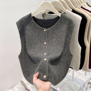 New Spring Fashion French Style Elegant Slimming Knitted Tank Top