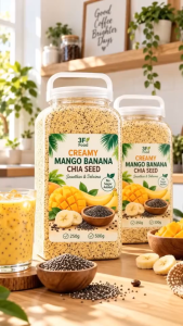 [BUY 1 GET 1] CREAMY MANGO BANANA CHIA SEED | Mango Banana Smoothie Powder | Tropical Drink Mix