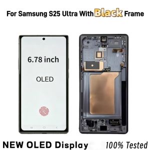 NEW OLED LCD Display Touch Screen With Frame For Samsung Galaxy S25 Ultra 5G S938B S938E S938W S938U Digitizer Replacement